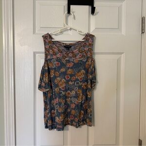 Lucky Brand Floral Multicolor Women's Blouse